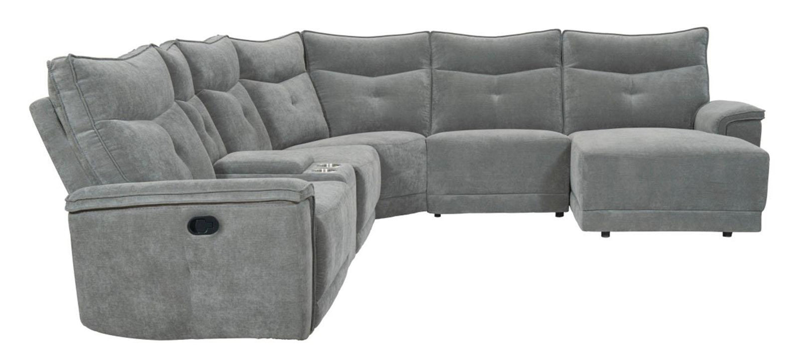 Tesoro Corner Seat in Dark Gray 9509DG-CR - Home Discount Furniture - NJ-linden