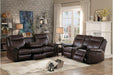 Aram Double Glider Reclining Loveseat in Brown 8206BRW-2 - Home Discount Furniture - NJ-linden