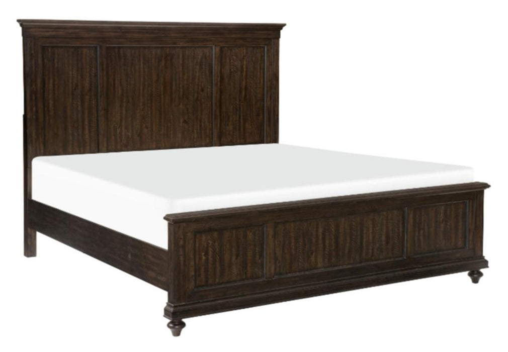 Cardona Queen Panel Bed in Driftwood Charcoal 1689-1* - Home Discount Furniture - NJ-linden