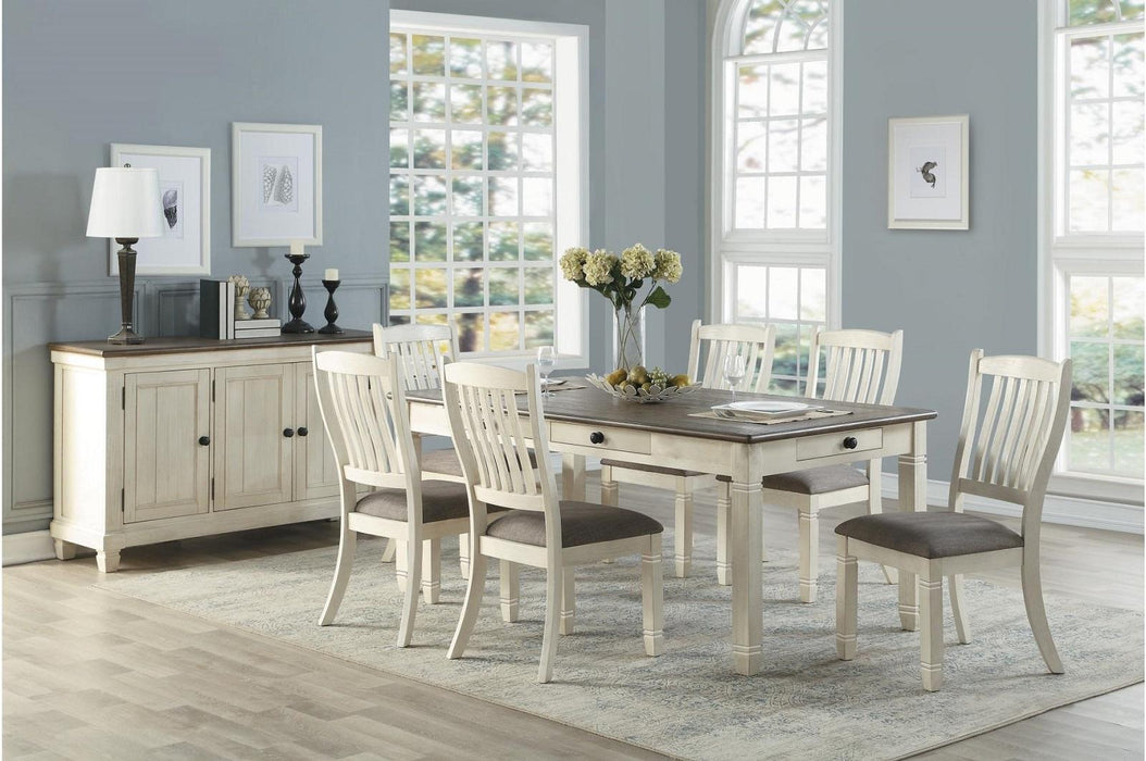 Granby Server in White & Brown 5627NW-40 - Home Discount Furniture - NJ-linden