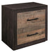 Miter Nightstand in Rustin Mahogany & Dark Ebony 1762-4 - Home Discount Furniture - NJ-linden