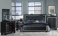 Allura King Panel Bed in Black 1916KBK-1EK* - Home Discount Furniture - NJ-linden