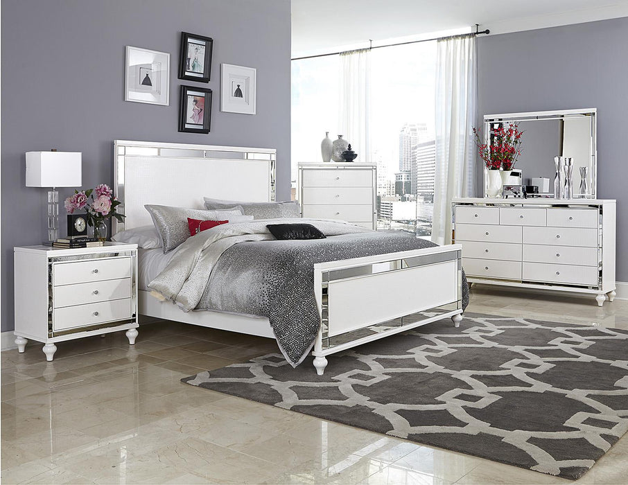 Alonza 3 Drawer Nightstand in White 1845-4 - Home Discount Furniture - NJ-linden