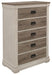 Arcadia Chest in White & Weathered Gray 1677-9 - Home Discount Furniture - NJ-linden