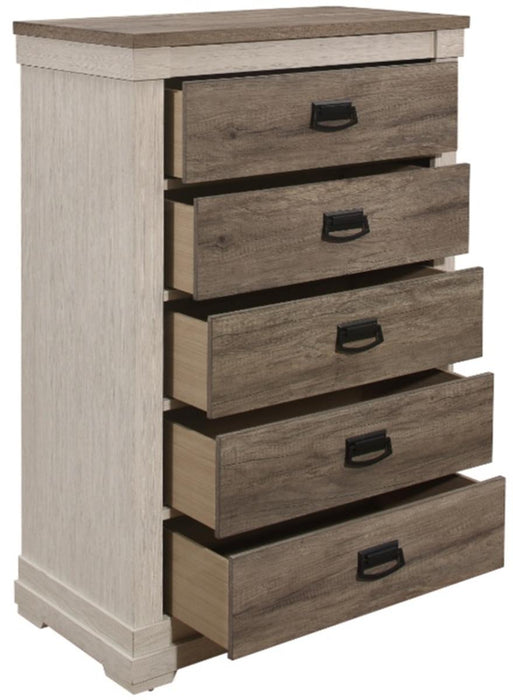 Arcadia Chest in White & Weathered Gray 1677-9 - Home Discount Furniture - NJ-linden
