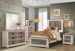Arcadia Dresser in White & Weathered Gray 1677-5 - Home Discount Furniture - NJ-linden