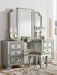 Avondale Vanity Stool in Silver 1646-14 - Home Discount Furniture - NJ-linden