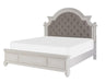 Baylesford Queen Upholstered Panel Bed in Antique White 1624W-1* - Home Discount Furniture - NJ-linden