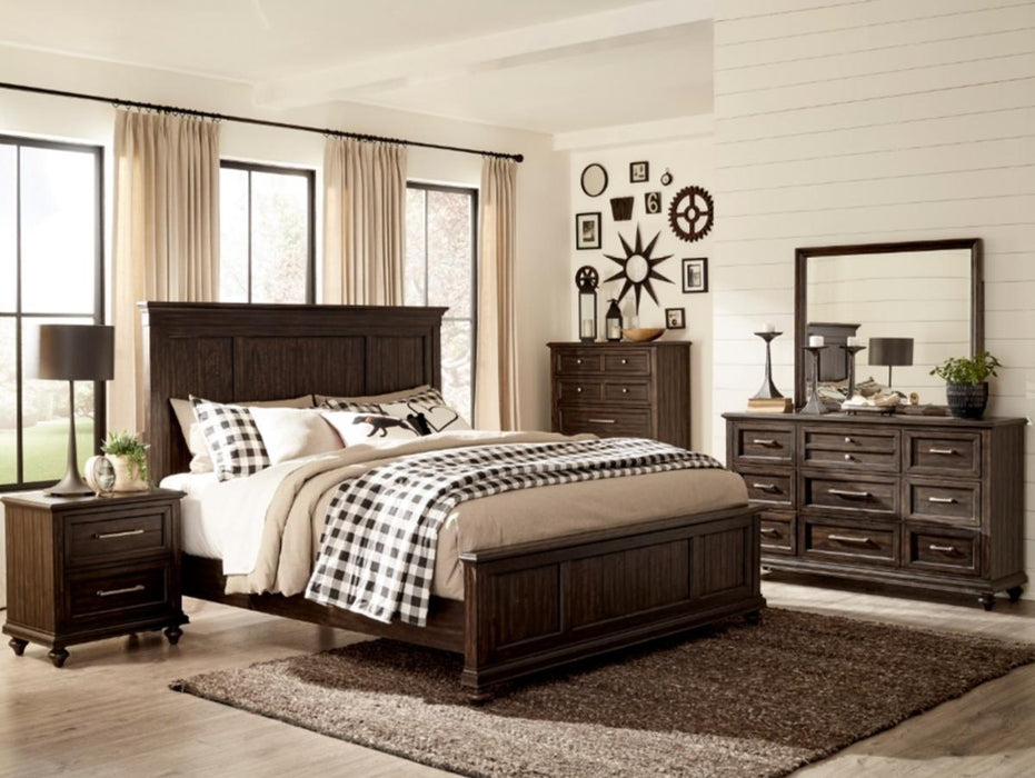 Cardona Nightstand in Driftwood Charcoal 1689-4 - Home Discount Furniture - NJ-linden