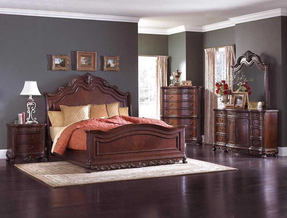 Deryn Park 3 Drawer Nightstand  in Cherry 2243-4 - Home Discount Furniture - NJ-linden