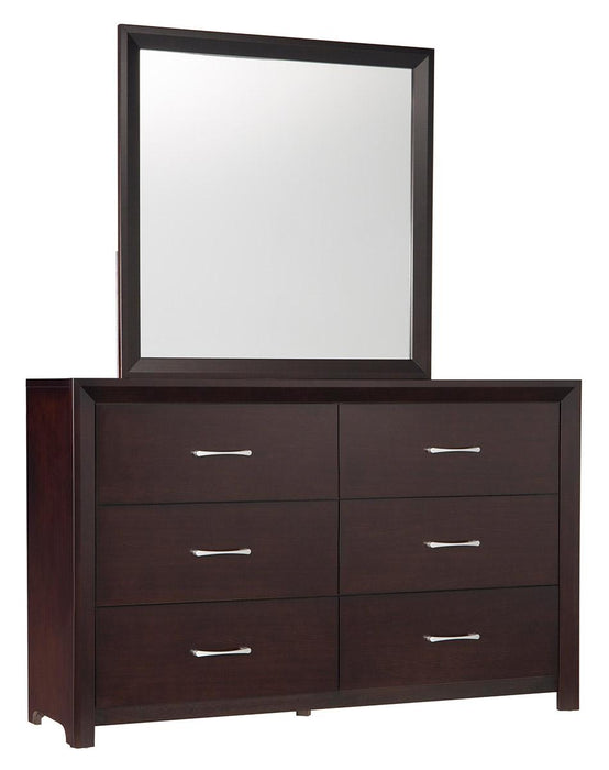 Edina Mirror in Espresso-Hinted Cherry 2145-6 - Home Discount Furniture - NJ-linden
