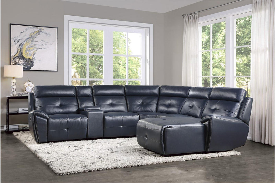 Avenue Armless Chair in Navy 9469NVB-AC - Home Discount Furniture - NJ-linden