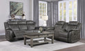 Centeroak Double Reclining Loveseat in Gray 9479BRG-2 - Home Discount Furniture - NJ-linden