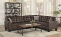 Lantana 2-Piece Reversible Sectional in Chocolate 9957CH*SC - Home Discount Furniture - NJ-linden