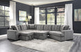 Logansport Left Side 2-Seater with Pull-out Ottoman and 1 Pillow in Gray 9401GRY-2L - Home Discount Furniture - NJ-linden
