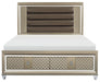 Loudon King Platform with Storage Bed in Champagne Metallic 1515K-1EK* - Home Discount Furniture - NJ-linden