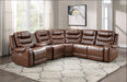 Putnam Power Armless Reclining Chair in Brown 9405BR-ARPW - Home Discount Furniture - NJ-linden