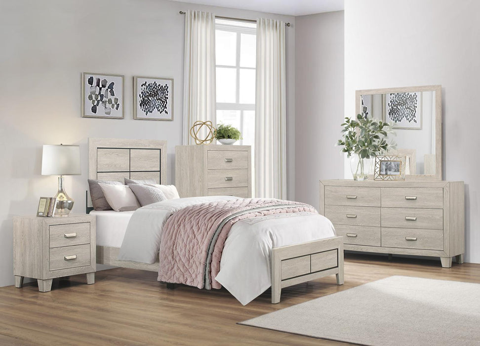 Quinby Twin Panel Bed in Light Brown 1525T-1 - Home Discount Furniture - NJ-linden