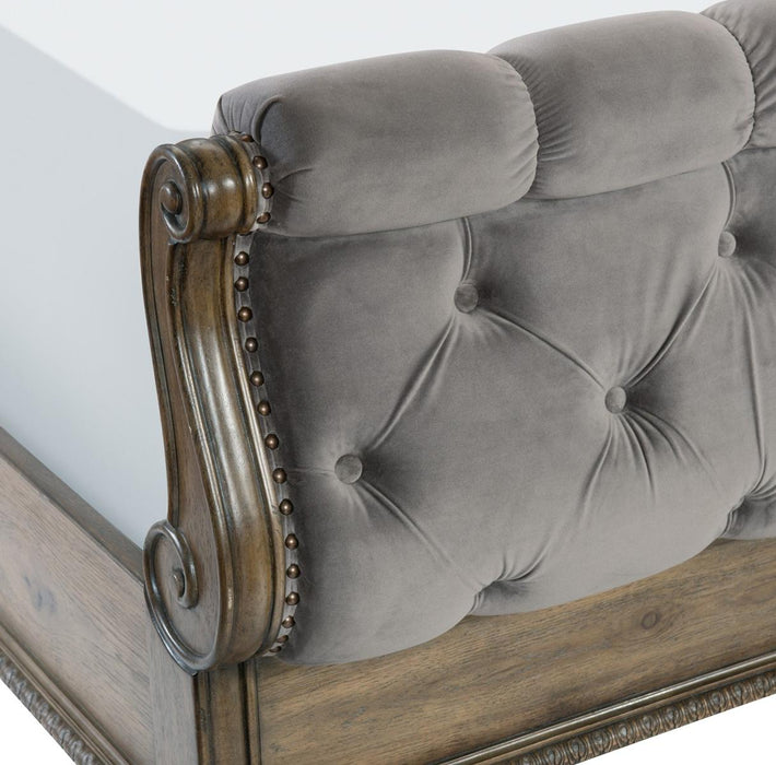 Rachelle King Sleigh Bed in Weathered Pecan 1693K-1EK* - Home Discount Furniture - NJ-linden