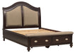 Marston Queen Sleigh Storage Bed in Dark Cherry 2615DC-1 - Home Discount Furniture - NJ-linden