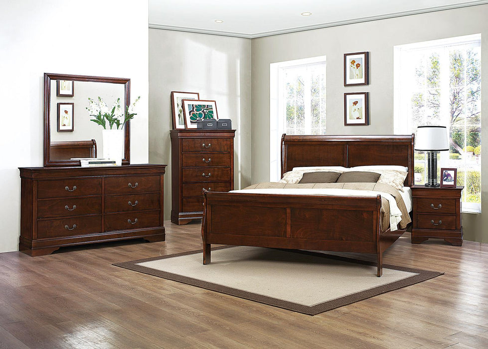 Mayville 2 Drawer Nightstand in Brown Cherry 2147-4 - Home Discount Furniture - NJ-linden