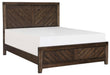 Parnell Queen Panel Bed in Rustic Cherry 1648-1* - Home Discount Furniture - NJ-linden