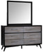 Raku Mirror in Gray 1711-6 - Home Discount Furniture - NJ-linden