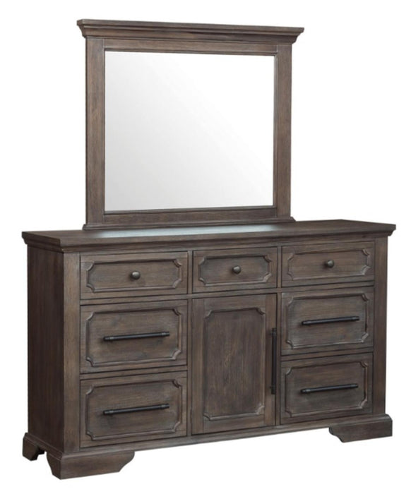 Taulon Mirror in Dark Oak 5438-6 - Home Discount Furniture - NJ-linden