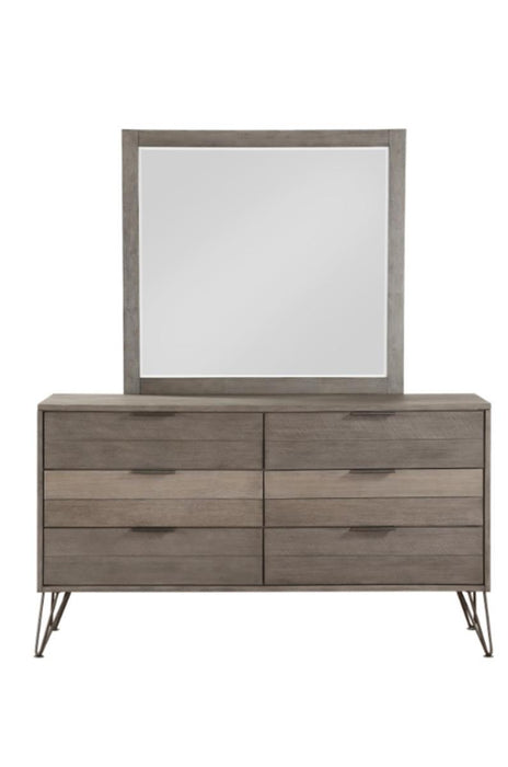 Urbanite Mirror in Tri-tone Gray 1604-6 - Home Discount Furniture - NJ-linden