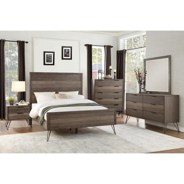 Urbanite King Panel Bed in Tri-tone Gray 1604K-1EK - Home Discount Furniture - NJ-linden