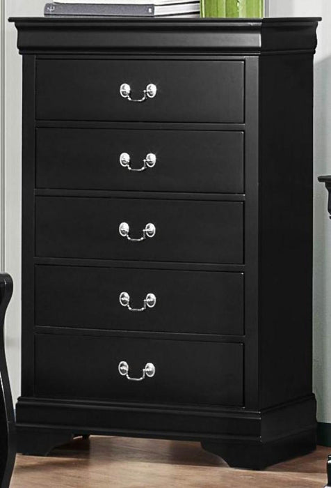 Homelegance Mayville 5 Drawer Chest in Black 2147BK-9 image