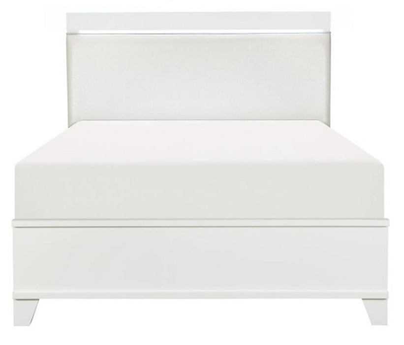 Homelegance Kerren King Platform Bed in White 1678WK-1EK* image