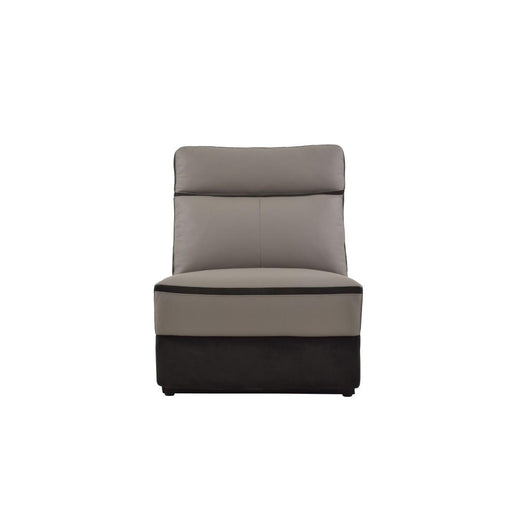 Homelegance Furniture Laertes Power Armless Reclining Chair in Taupe Gray 8318-ARPW image