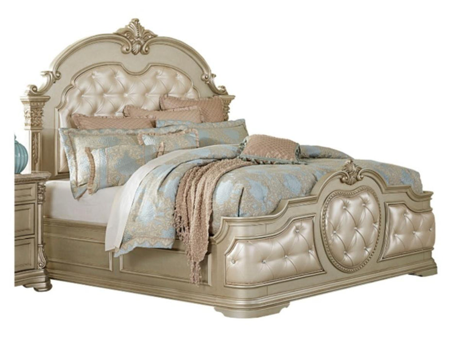 Homelegance Antoinetta Queen Panel Bed in Champagne Wood 1919NC-1* image