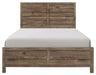 Homelegance Furniture Mandan Full Panel Bed in Weathered Pine 1910F-1* image