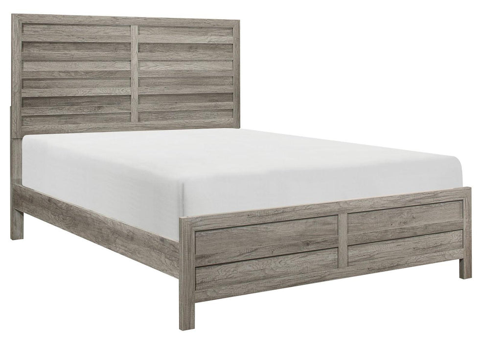 Homelegance Furniture Mandan Full Panel Bed in Weathered Gray 1910GYF-1* image